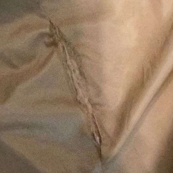 Classic Vintage Trench Coat Removable zipper Lining Pockets Funnel Neck Size 8 - Picture 13 of 16